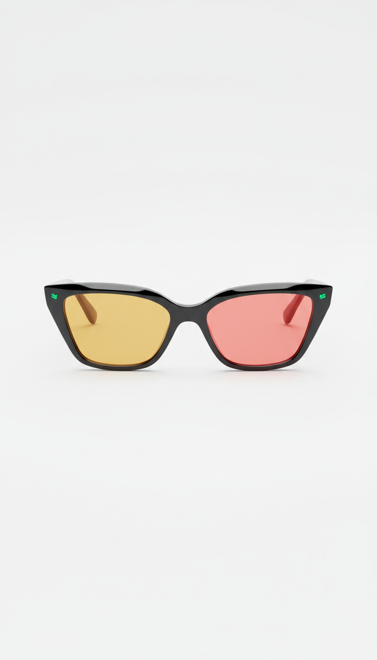Monolith angular cat-eye frame